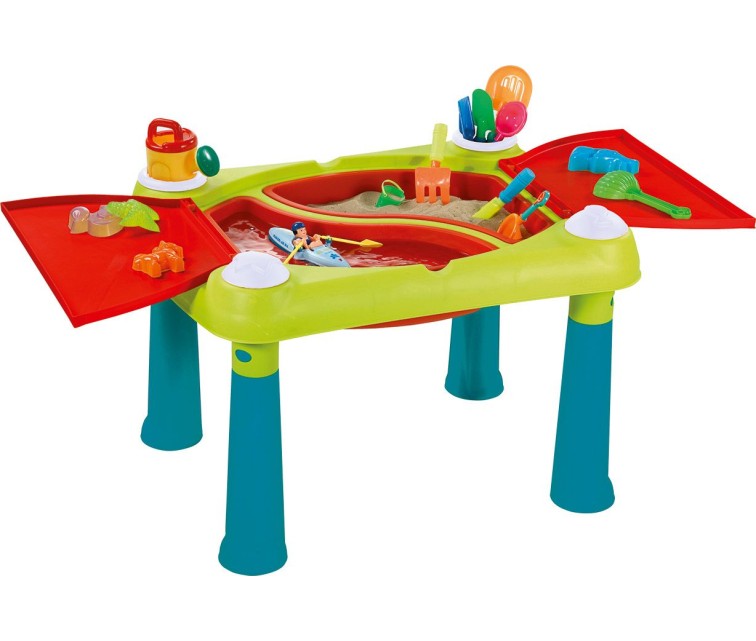 Bērnu rotaļu galdiņš Creative Fun Table tirkīza/sarkans