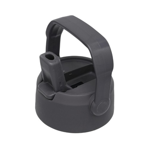 Vāks termopudelei ar salmiņu The IceFlow Flip Straw Water Bottle Go 0,65L tumši pelēks