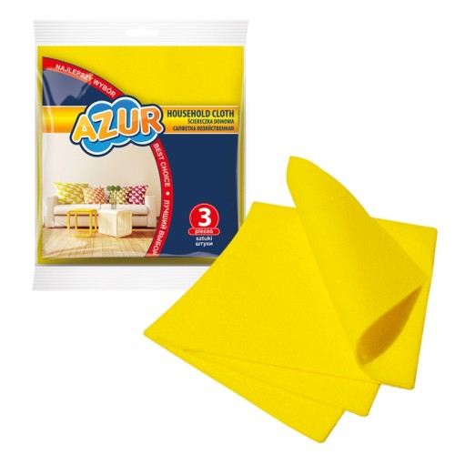 Saimniecības lupatiņas AZUR 3 gab