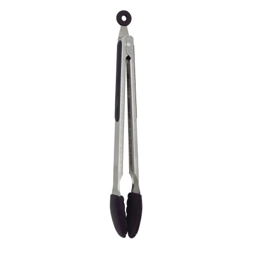 Standziņas servēšanai un grilam 34,5cm nerūsējošā tērauda ar silikona galiem Standziņas servēšanai un grilam 34,5cm nerūsējošā tērauda ar silikona galiem