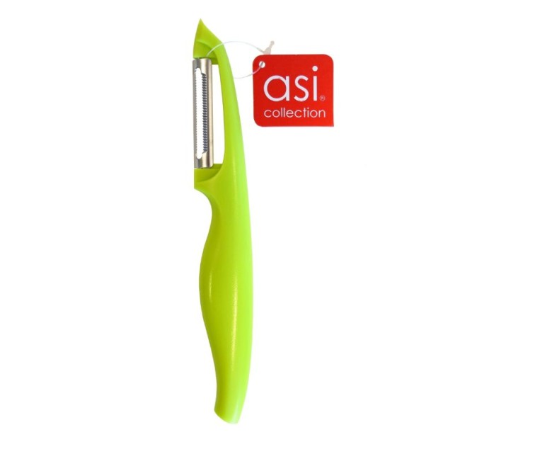 Peeler with swivel blade, green