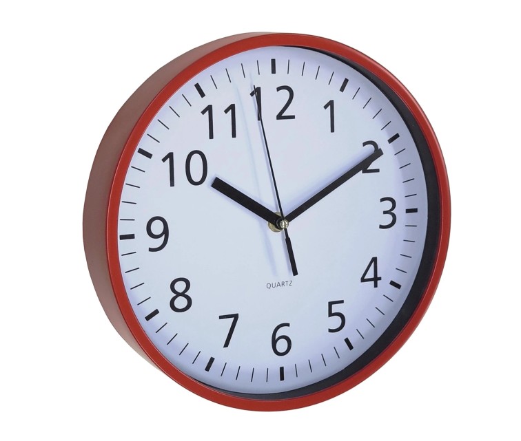 Wall clock Ø25,5cm red