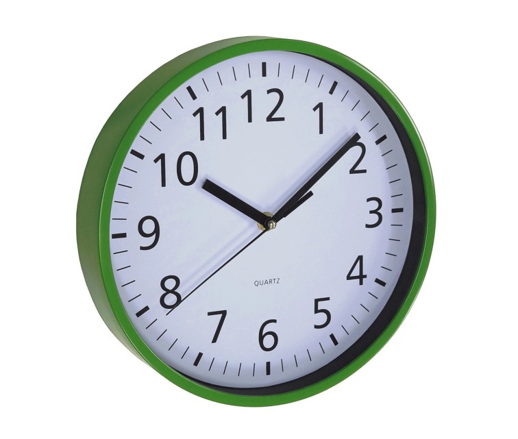 Wall clock Ø25,5cm green