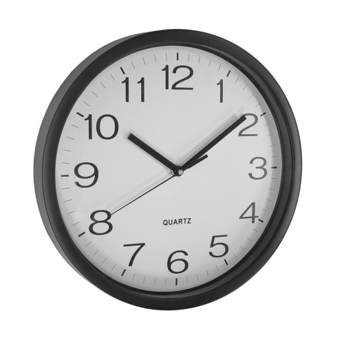 Wall clock Ø31cm black Wall clock Ø31cm black