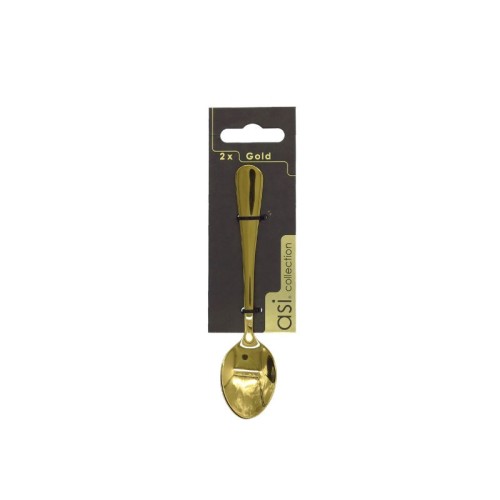 Teaspoons 2 pcs. Gold1.5mm Teaspoons 2 pcs. Gold1.5mm