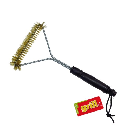 Grill brush with brass wire 30.5 cm