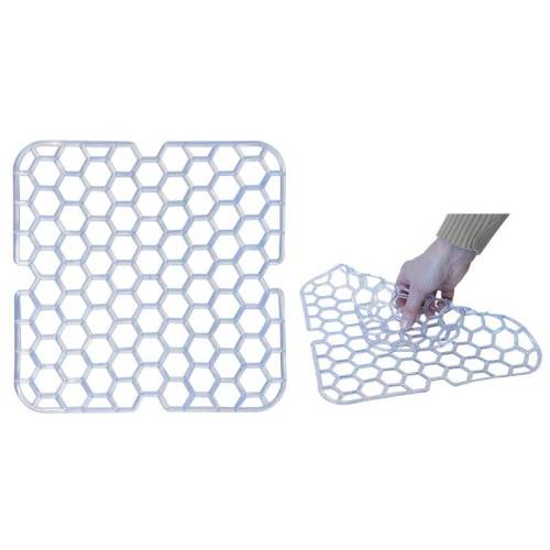 Sink mat 28x28cm, soft, transparent Sink mat 28x28cm, soft, transparent