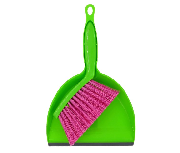 Scrubbing Scoop with Brush Mini Green/Pink