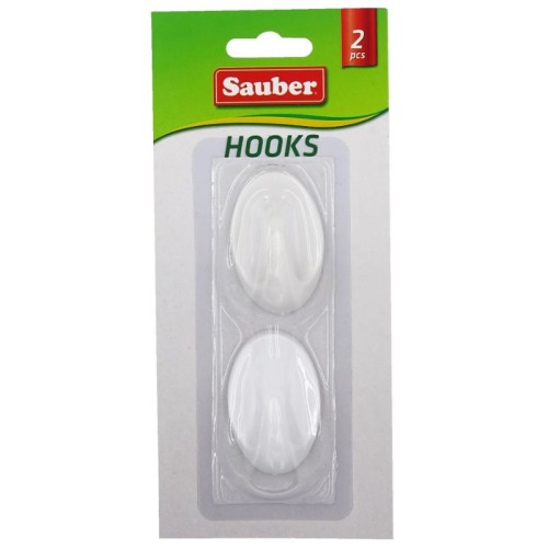 Āķi 2gb 3x4,7cm ovāli balti  Āķi 2gb 3x4,7cm ovāli balti
