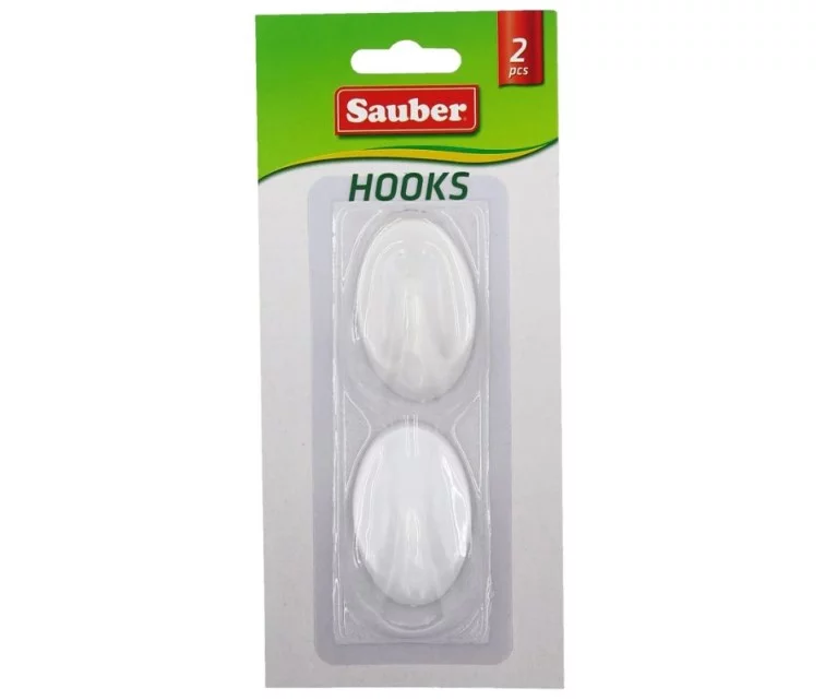 Āķi 2gb 3x4,7cm ovāli balti
