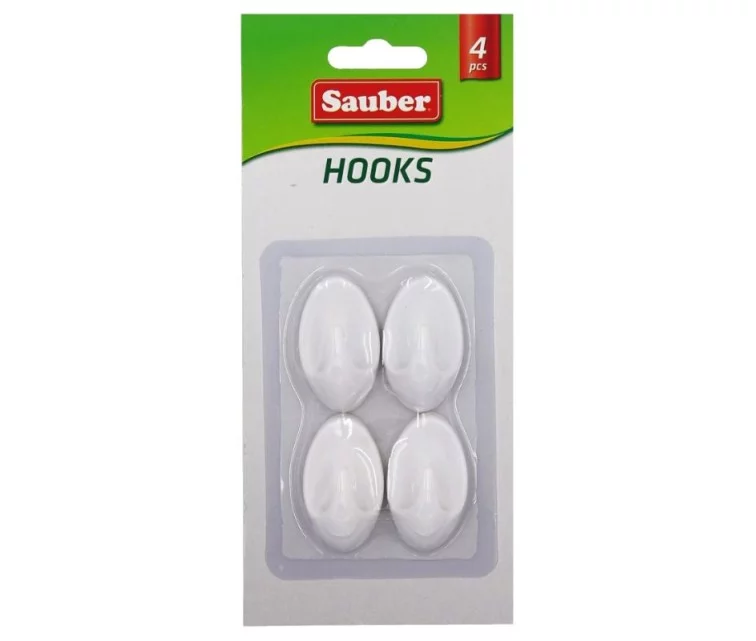 Konksud 2tk 2,3x4cm, cmovaalsed valged Konksud 2tk 2,3x4cm, cmovaalsed valged