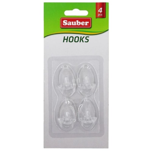 Āķi 4gb 2,3x4cm ovāli caurspīdīgi Āķi 4gb 2,3x4cm ovāli caurspīdīgi