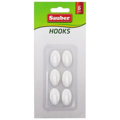 Āķi 6gb 1,5x2,5cm ovāli balti Āķi 6gb 1,5x2,5cm ovāli balti