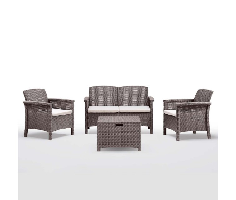 Garden furniture set Set Venezia 2 brown