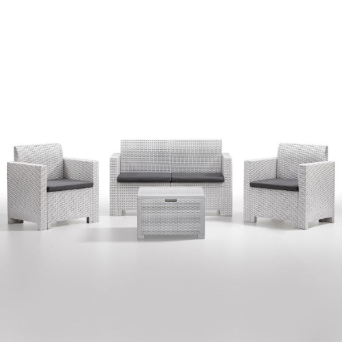 Garden furniture set Set Nebraska 2 white Garden furniture set Set Nebraska 2 white