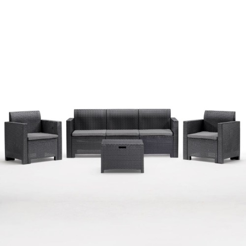 Комплект садовой мебели Set Nebraska 3 серый