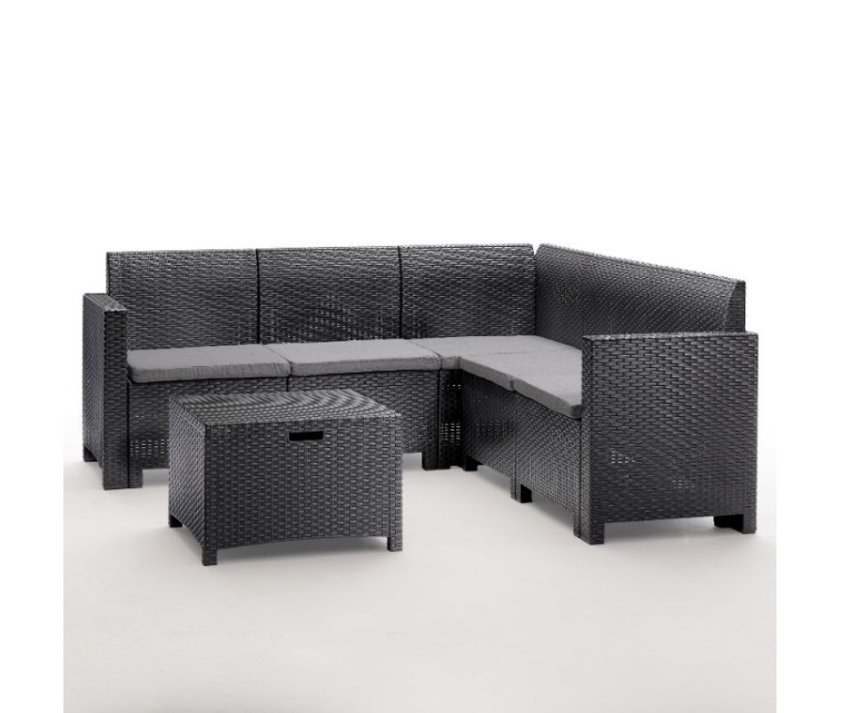 Garden furniture set Set Nebraska Corner grey