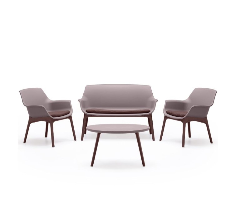 Комплект садовой мебели Luxor Lounge Set серо-коричневый/коричневый