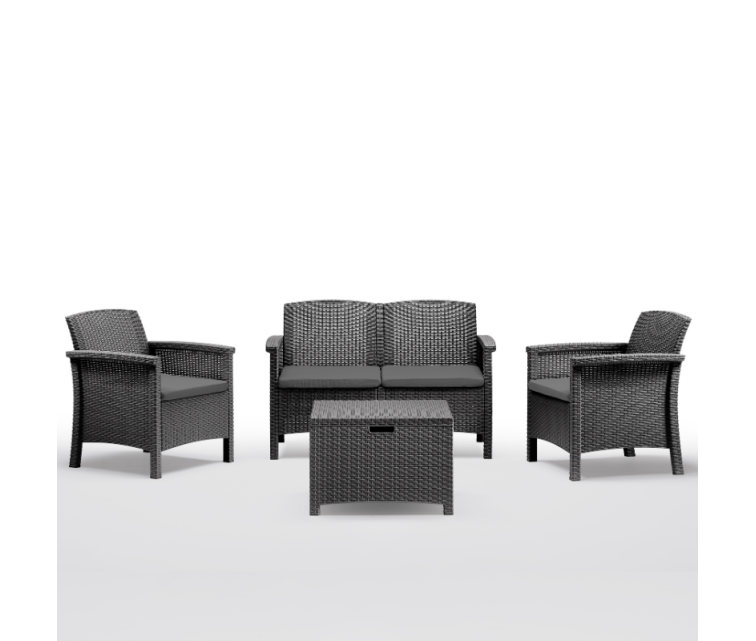 Garden furniture set Set Venezia 2 grey