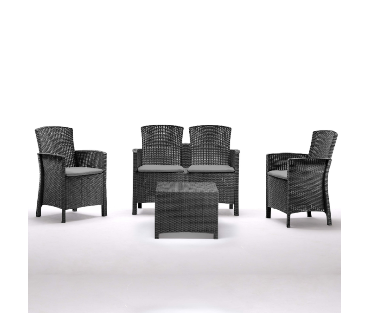 Garden furniture set Set Lido 2 Storage grey