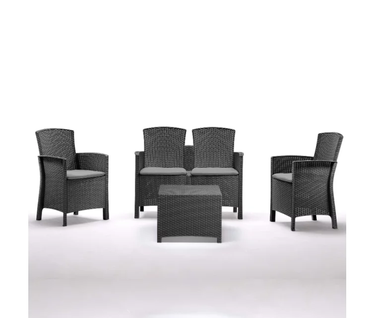 Dārza mēbeļu komplekts Set Lido 2 Storage pelēks Dārza mēbeļu komplekts Set Lido 2 Storage pelēks