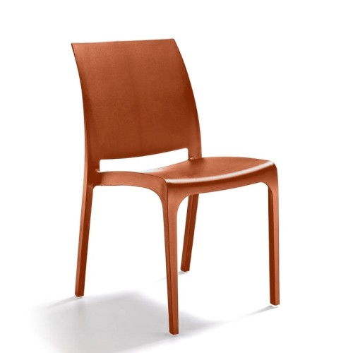 Garden chair Volga brick red