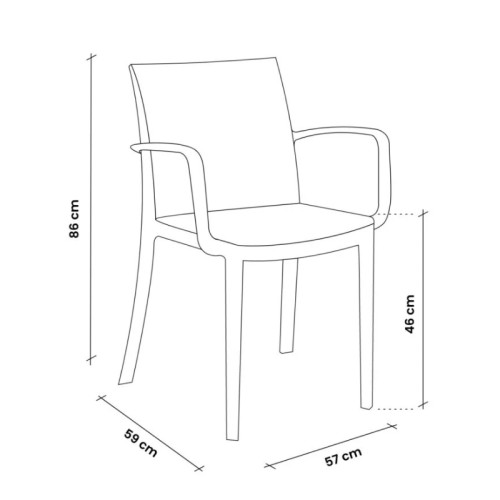 Aiatool Verona Tugitool valge