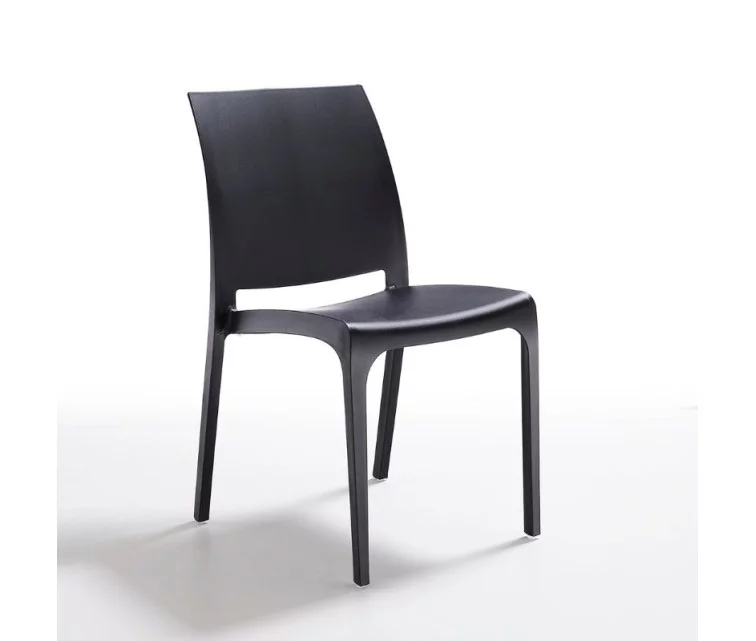 ( SCRATCHED ) Garden chair Volga black ( RED ) Garden chair Volga black