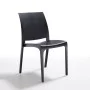 ( SCRATCHED ) Garden chair Volga black ( RED ) Garden chair Volga black