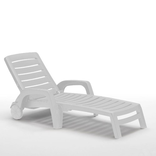 Sauļošanās krēsls Riva balts