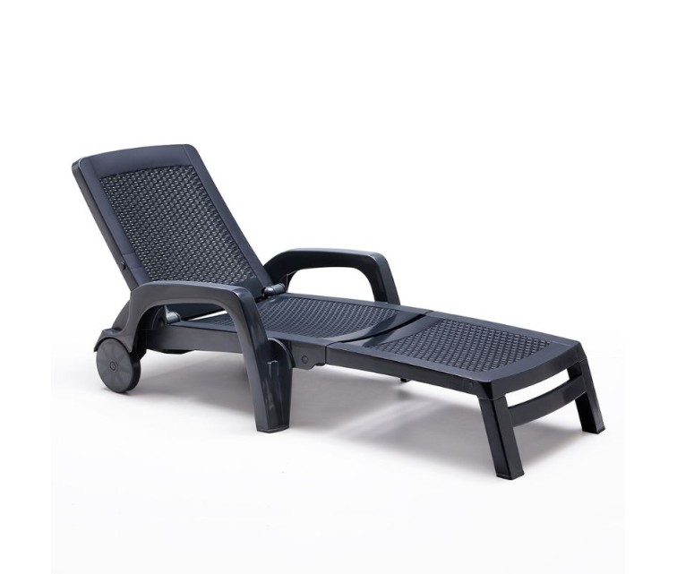 Sun lounger Miami grey