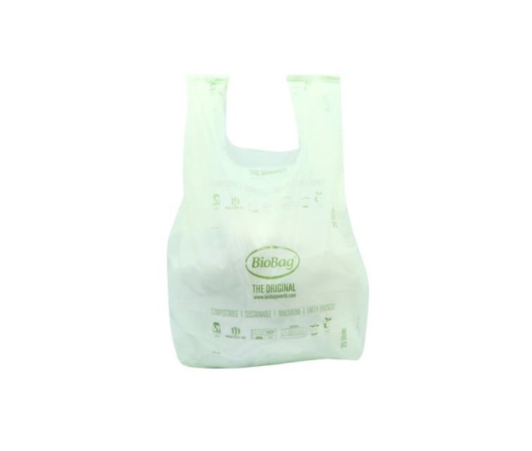 Atkritumu maisi kompostējami BioBag 20L (25 gab. rullī) 15mkr. 42x54cm zaļi