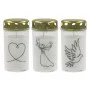 Grave candle with cap 5,6x11,5cm, burning time ~40h, white with mix print Grave candle with cap 5,6x11,5cm, burning time ~40h, white with mix print