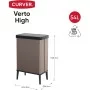 Prügikast ristkülikukujuline metalliseeritud Verto High 54L pärlroosa Prügikast ristkülikukujuline metalliseeritud Verto High 54L pärlroosa