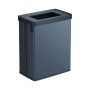 Rectangular metallized waste bin Verto Recycle 54L pearl blue Rectangular metallized waste bin Verto Recycle 54L pearl blue
