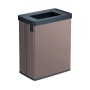 Atkritumu tvertne taisnstūrveida metalizēta Verto Recycle 54L pērļu rozā krāsā Atkritumu tvertne taisnstūrveida metalizēta Verto Recycle 54L pērļu rozā krāsā