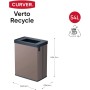 Atkritumu tvertne taisnstūrveida metalizēta Verto Recycle 54L pērļu rozā krāsā Atkritumu tvertne taisnstūrveida metalizēta Verto Recycle 54L pērļu rozā krāsā