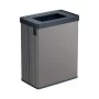 Rectangular metallized waste bin Verto Recycle 54L pearl gray Rectangular metallized waste bin Verto Recycle 54L pearl gray