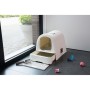 Box with lid for cat litter 51x38,5x40cm cream