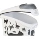 Trauks barības uzglabāšanai Love Pets Dogs 10kg 23L 23,2x49,7x50,3cm melni suņi Trauks barības uzglabāšanai Love Pets Dogs 10kg 23L 23,2x49,7x50,3cm melni suņi