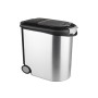 Food storage container Pet Life 12kg 35L 49,3x27,8x40,3cm silver