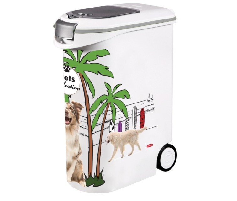 Trauks barības uzglabāšanai uz riteņiem Pet Life Dogs 20kg 54L 49,3X27,8x60,5cm