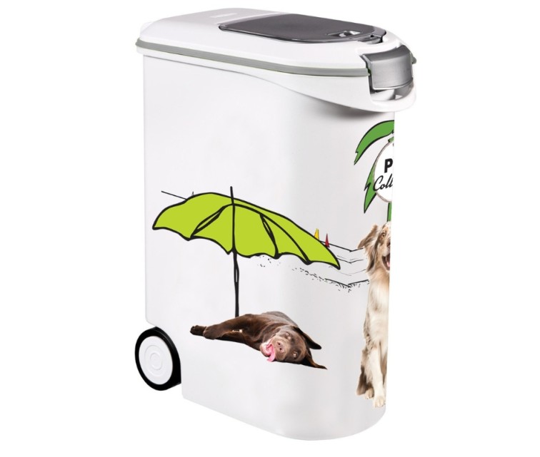 Trauks barības uzglabāšanai uz riteņiem Pet Life Dogs 20kg 54L 49,3X27,8x60,5cm