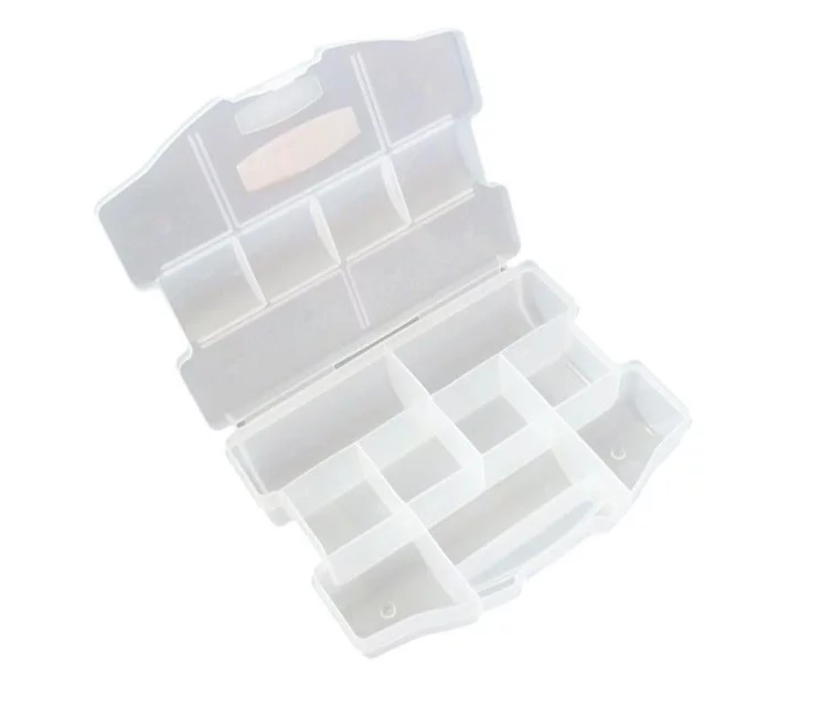 Karp väikeste asjade jaoks 9 kambriga 25x18,6x5,2cm Karp väikeste asjade jaoks 9 kambriga 25x18,6x5,2cm