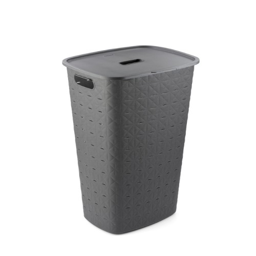 Veļas kaste Softex 56L 42x31,6x60cm tumši pelēka Veļas kaste Softex 56L 42x31,6x60cm tumši pelēka