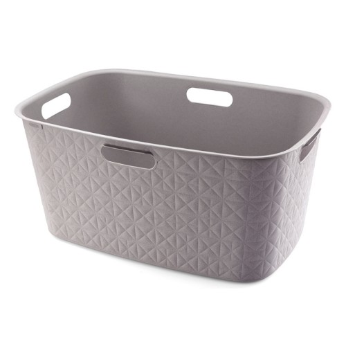 Veļas grozs Softex 45L 57x37x27cm pelēkbrūns Veļas grozs Softex 45L 57x37x27cm pelēkbrūns