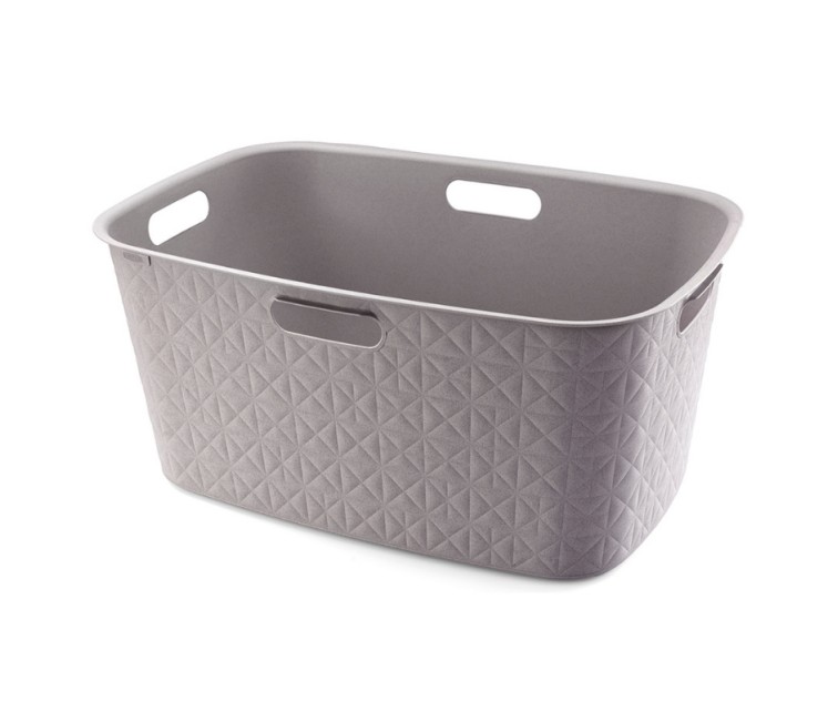 Laundry basket Softex 45L 57x37x27cm grey brown