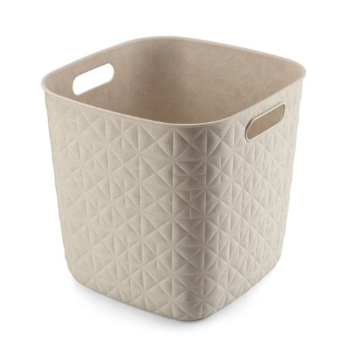 Grozs Softex kvadrāts 15L 27,9x27,9x26,9cm krīta balts Grozs Softex kvadrāts 15L 27,9x27,9x26,9cm krīta balts