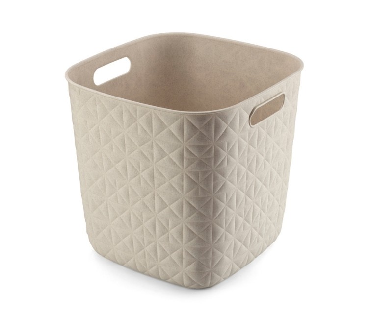 Basket Softex square 15L 27,9x27,9x26,9cm chalk white