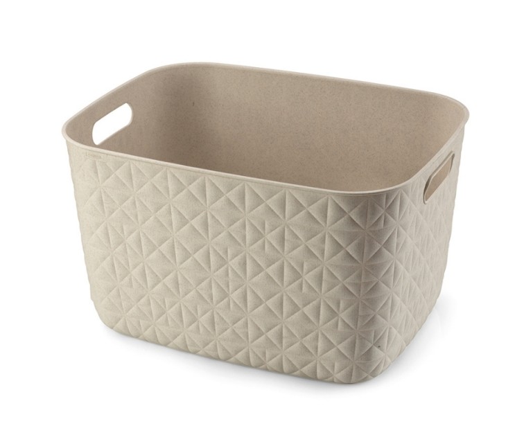 Basket Softex L 19L 37,9x29,2x22,1cm chalk white